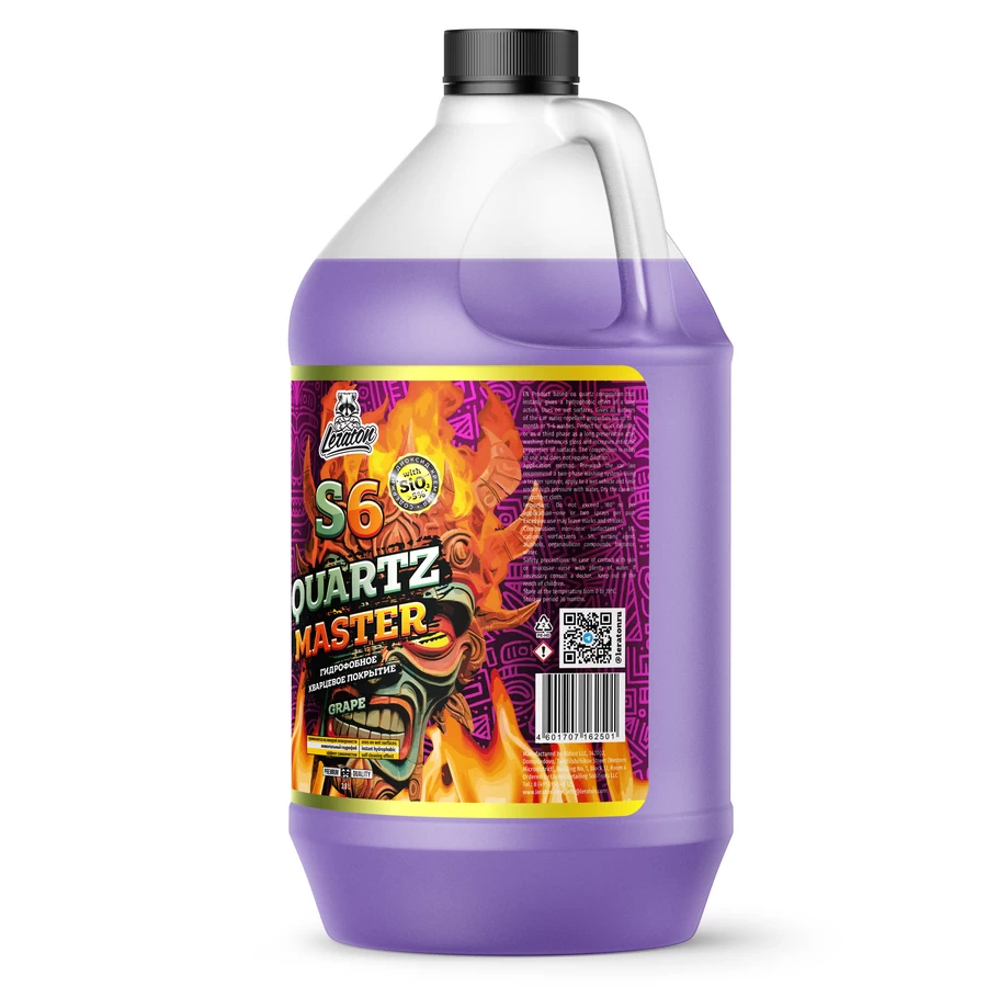 Кварцевый состав для быстрого блеска и гидрофоба LERATON S6 GRAPE 3,8л