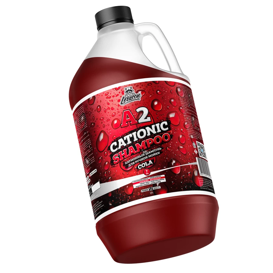 Катионный шампунь для ручной мойки LERATON CATIONIC SHAMPOO COLA A2 3,8л
