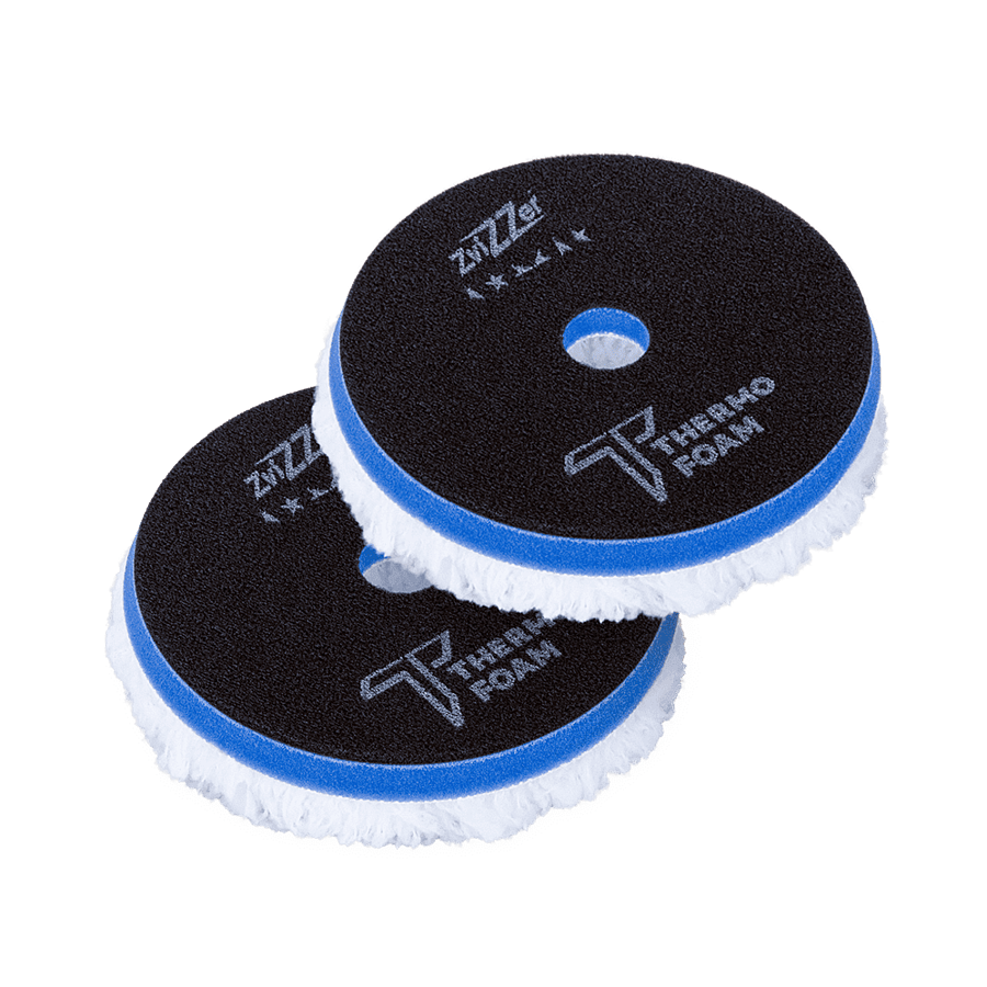 ZviZZer THERMO WOOL Микрофибровый круг полутвёрдом поролоне с липучкой 140/30/125 (к-т 2 шт)