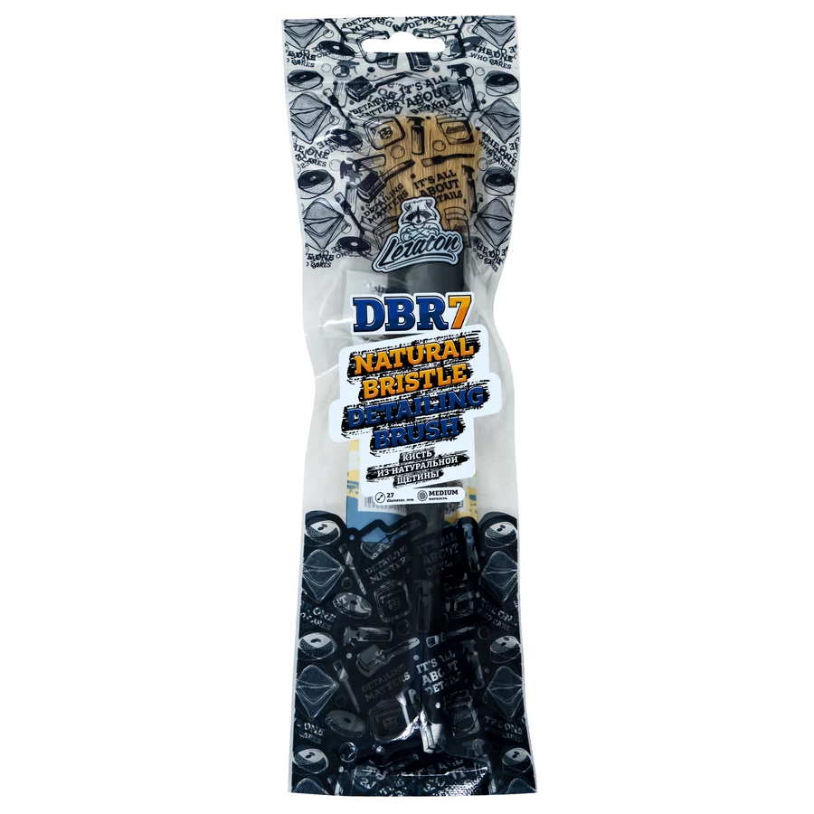 Кисть для детейлинга, натуральная щетина 27 мм LERATON NATURAL BRISTLE DETAILING BRUSH DBR7