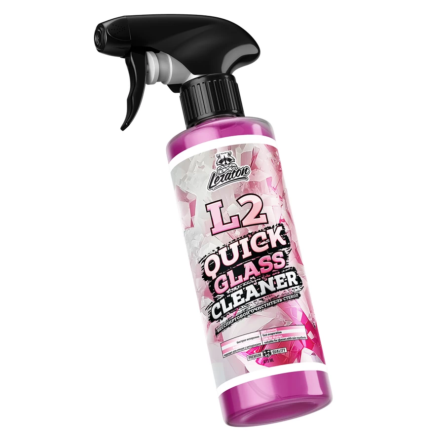 Бесспиртовой очиститель стекол LERATON L2 QUICK GLASS CLEANER 473 мл