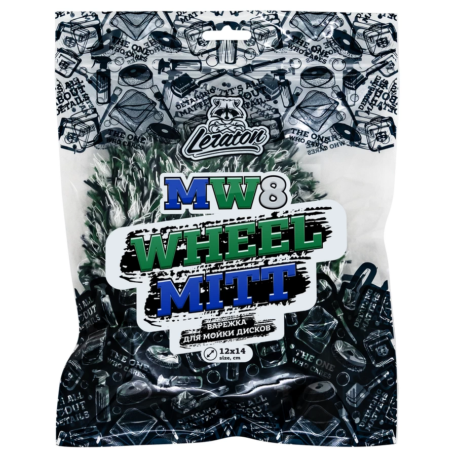 Микрофибровая варежка для мойки дисков LERATON WHEEL MITT MW8