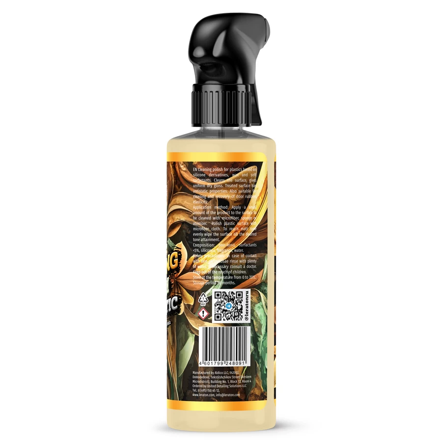 Очиститель-полироль пластика LERATON P1 TOBACCO VANILLA 473мл