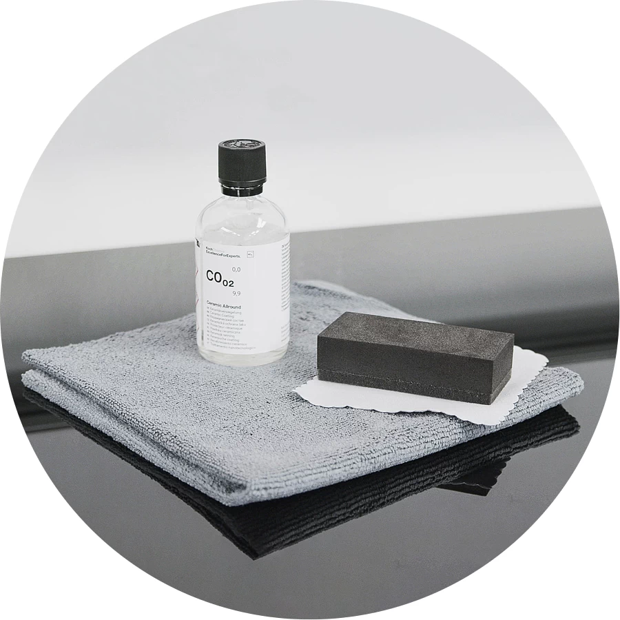 Cалфетка из микрофибры для нанесения керамических составов KCX coating towel, к-т 5 штук.