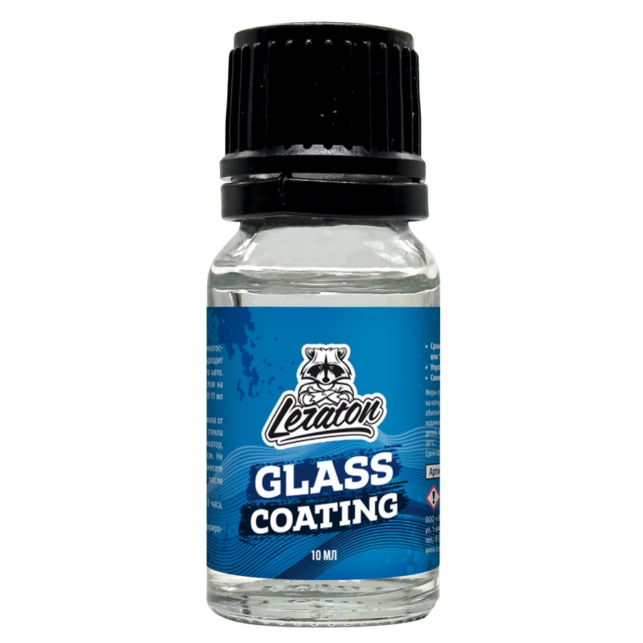 Защитное покрытие для стекол (антидождь), набор LERATON Glass Coating SET 10мл